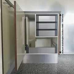 Underskab-med-4-skuffer-og-hoejt-rum